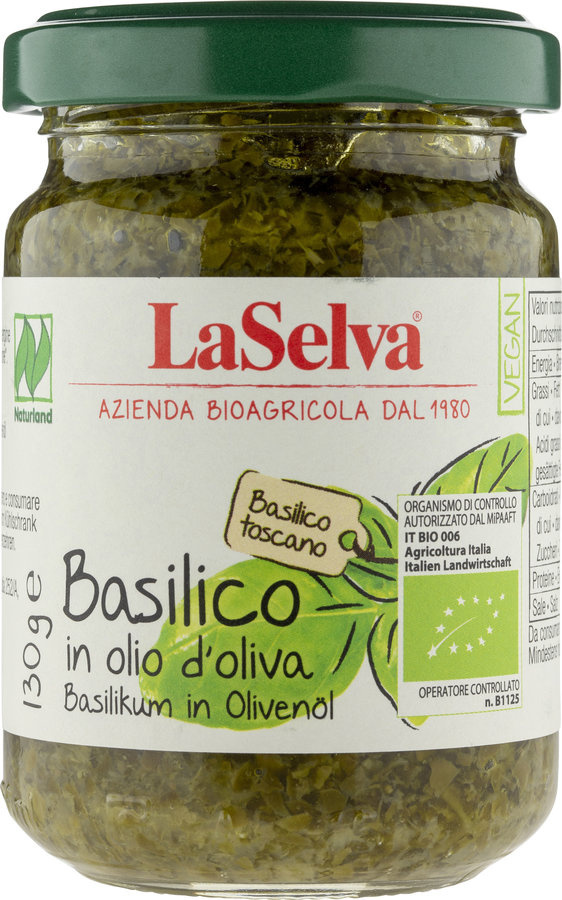 Bazylia w oliwie z oliwek 130g BIO