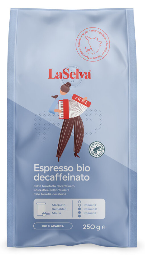 Kawa Libero Espresso mielona 250g bezkofeinowa BIO Kawa Libero Espresso mielona 250g bezkofeinowa BIO
