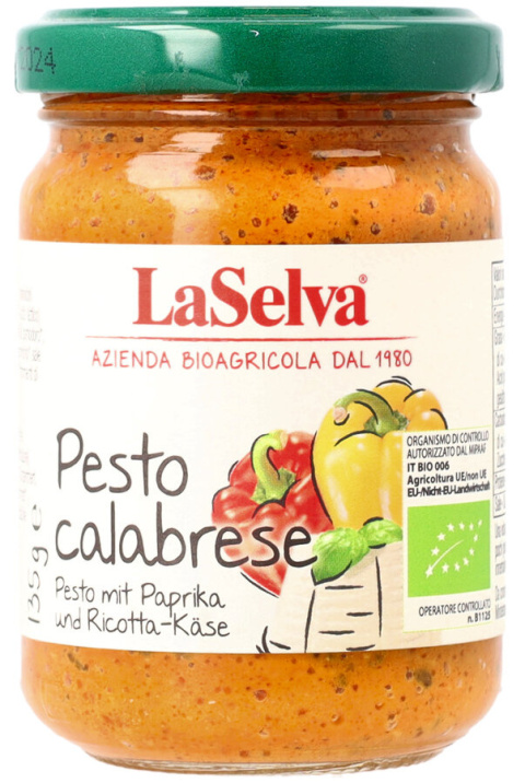 Pesto paprykowe z serem ricotta 140g BIO Pesto paprykowe z serem ricotta 140g BIO