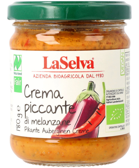 Pikantny krem z bakłażana 180g BIO Pikantny krem z bakłażana 180g BIO