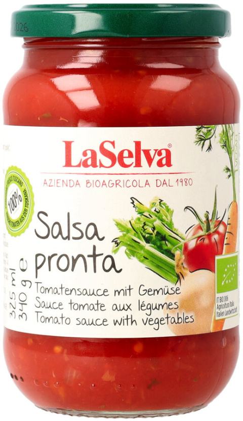Sos pomidorowy z warzywami - Salsa Pronta 340g BIO Sos pomidorowy z warzywami - Salsa Pronta 340g BIO